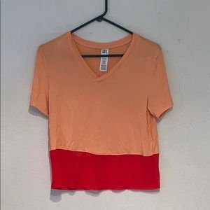 t-shirt with mesh detail